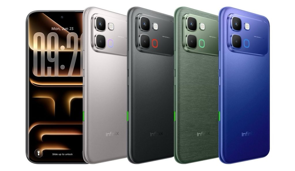 Infinix Note Edge in different colorways