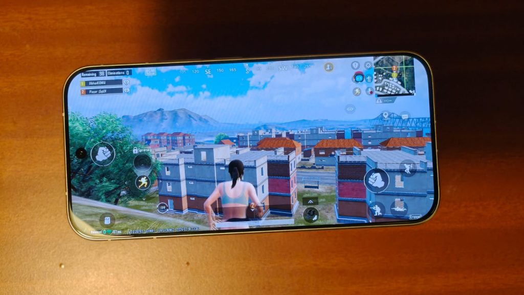 BGMI running on the v70