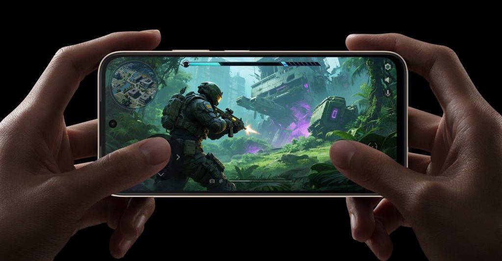 A person gaming on the A6s