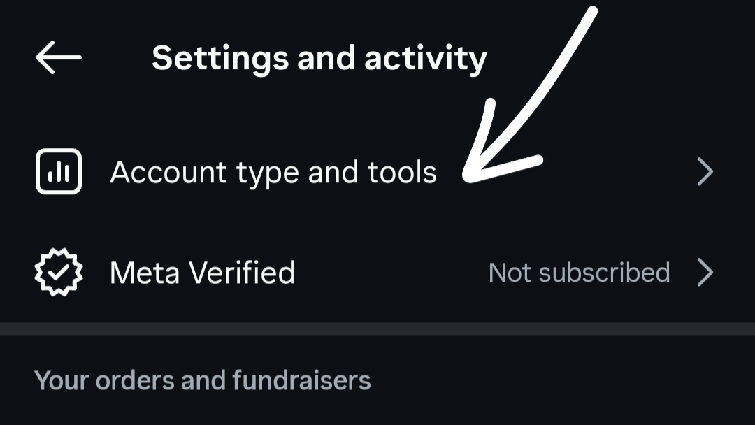 Account Type and Tools