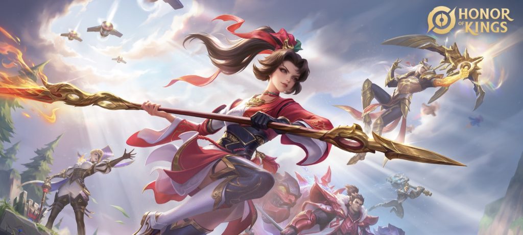 Honor of kings character holding a sword