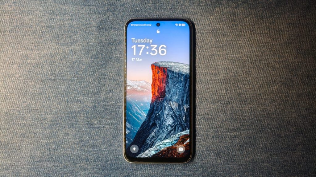 Closeup of the display