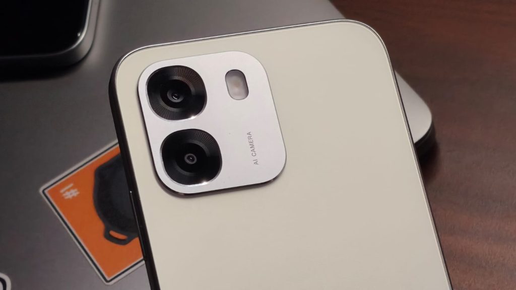 Closeup of the camera on the camera module