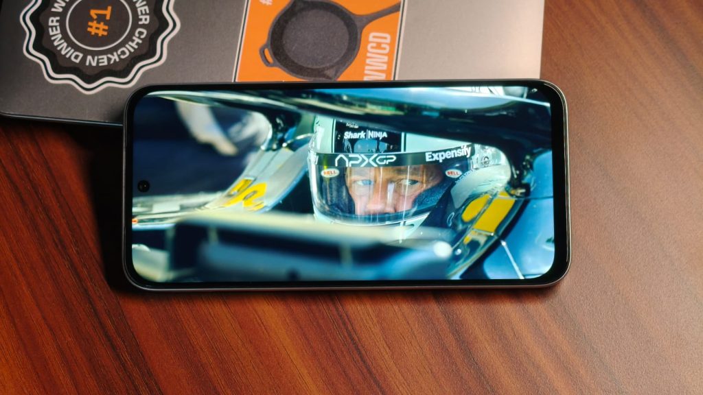 F1 movie trailer running on the t5x