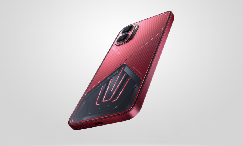 Infinix GT 50 Pro back design in red